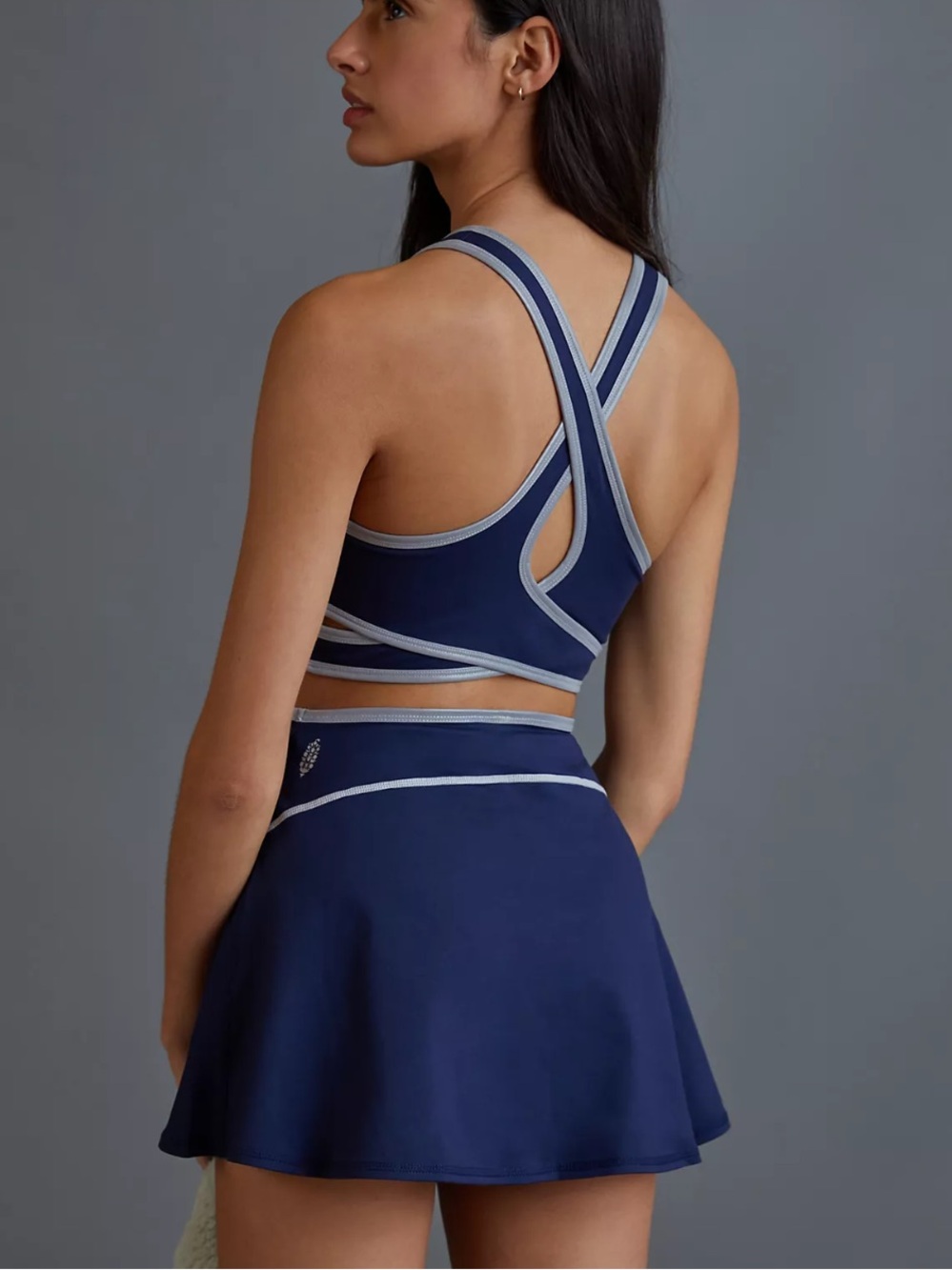 Free People Movement Give It A Whirl Workout Dress Navy Medium M